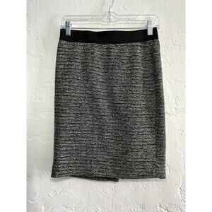 Ann Taylor tweed knee‎ pencil skirt womens 0 career corpcore corporate workwear